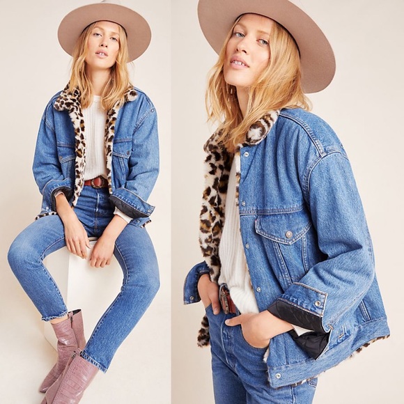 levis leopard jacket